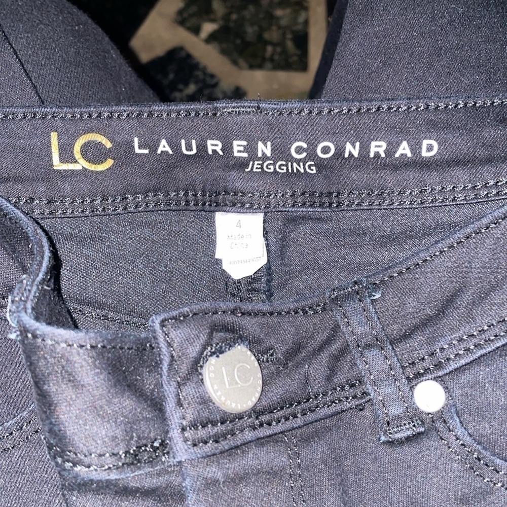 LC Lauren Conrad Jeggings - Women's Black size 4 - Picture 7 of 8